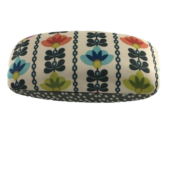 Fabric Covered Eyeglass Sunglass Hard Case - Picture 1 of 8